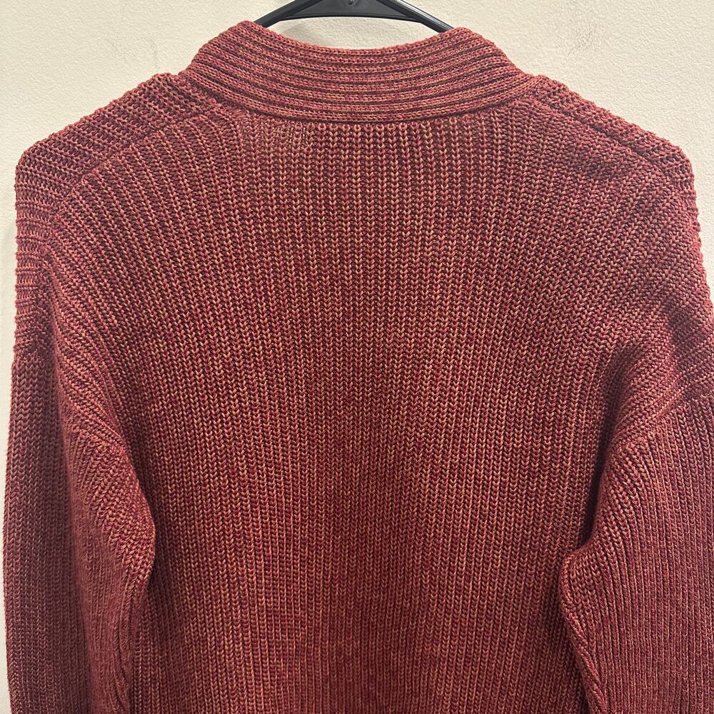 Peruvian Connection Salinas Cardigan Brandywine Marled Brick Red XS‎ Boho Luxury - Picture 6 of 9